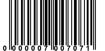 0000007007071