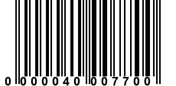 0000040007700