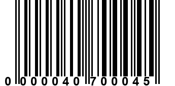 0000040700045