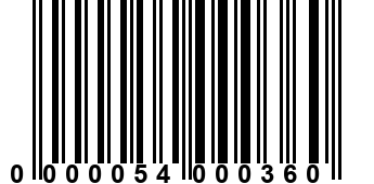 0000054000360