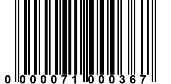 0000071000367