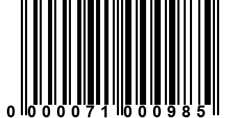 0000071000985