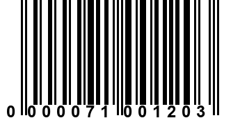 0000071001203