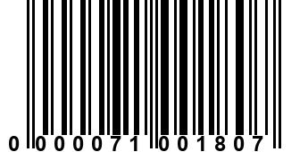 0000071001807