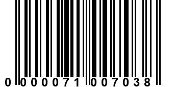 0000071007038