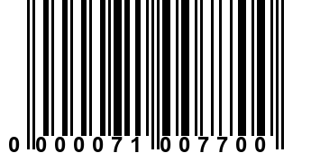 0000071007700