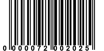 0000072002025