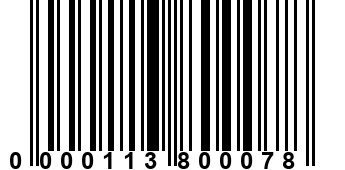 0000113800078