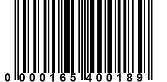 0000165400189