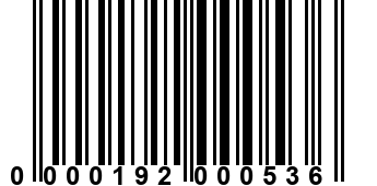 0000192000536