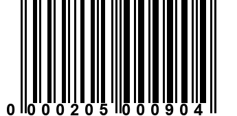 0000205000904