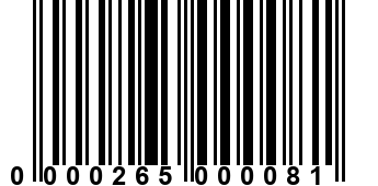 0000265000081