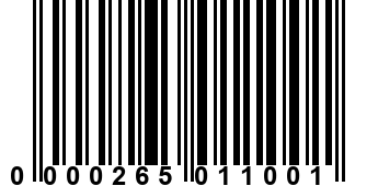 0000265011001