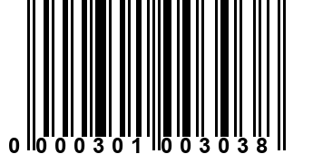 0000301003038