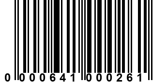 0000641000261