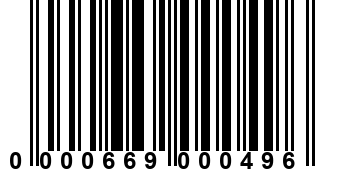 0000669000496