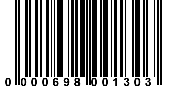 0000698001303