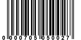 0000705050027