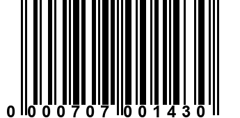 0000707001430