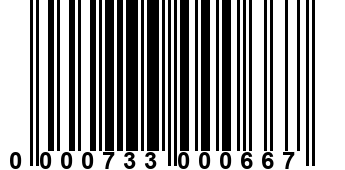 0000733000667