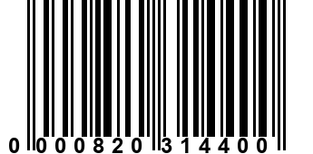 0000820314400