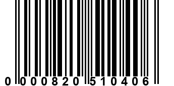 0000820510406