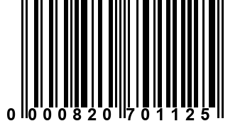 0000820701125