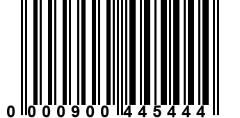 0000900445444