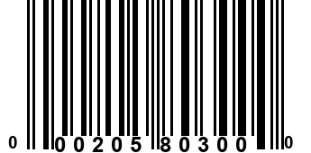 000205803000