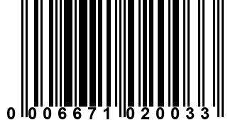 0006671020033