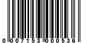 0007153000536