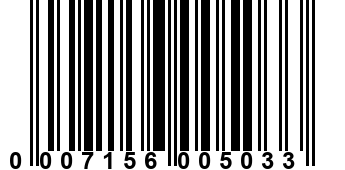 0007156005033