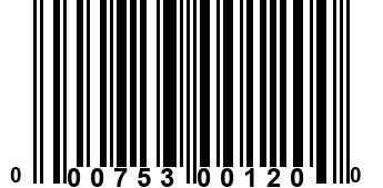 000753001200