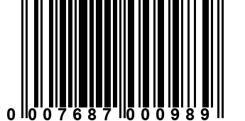 0007687000989