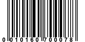 0010160700078