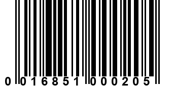 0016851000205