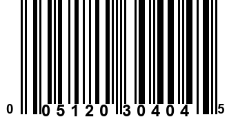 005120304045